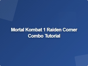 Raiden Corner Combo Tutorial in Mortal Kombat 1